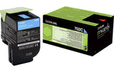 Toner Lexmark 70C20C0 cyan, 1000 Seiten