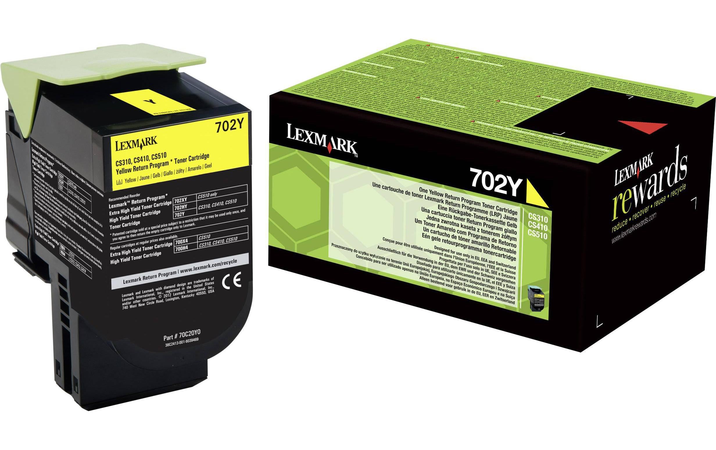 Toner Lexmark 70C20Y0 yellow, 1000 Seiten