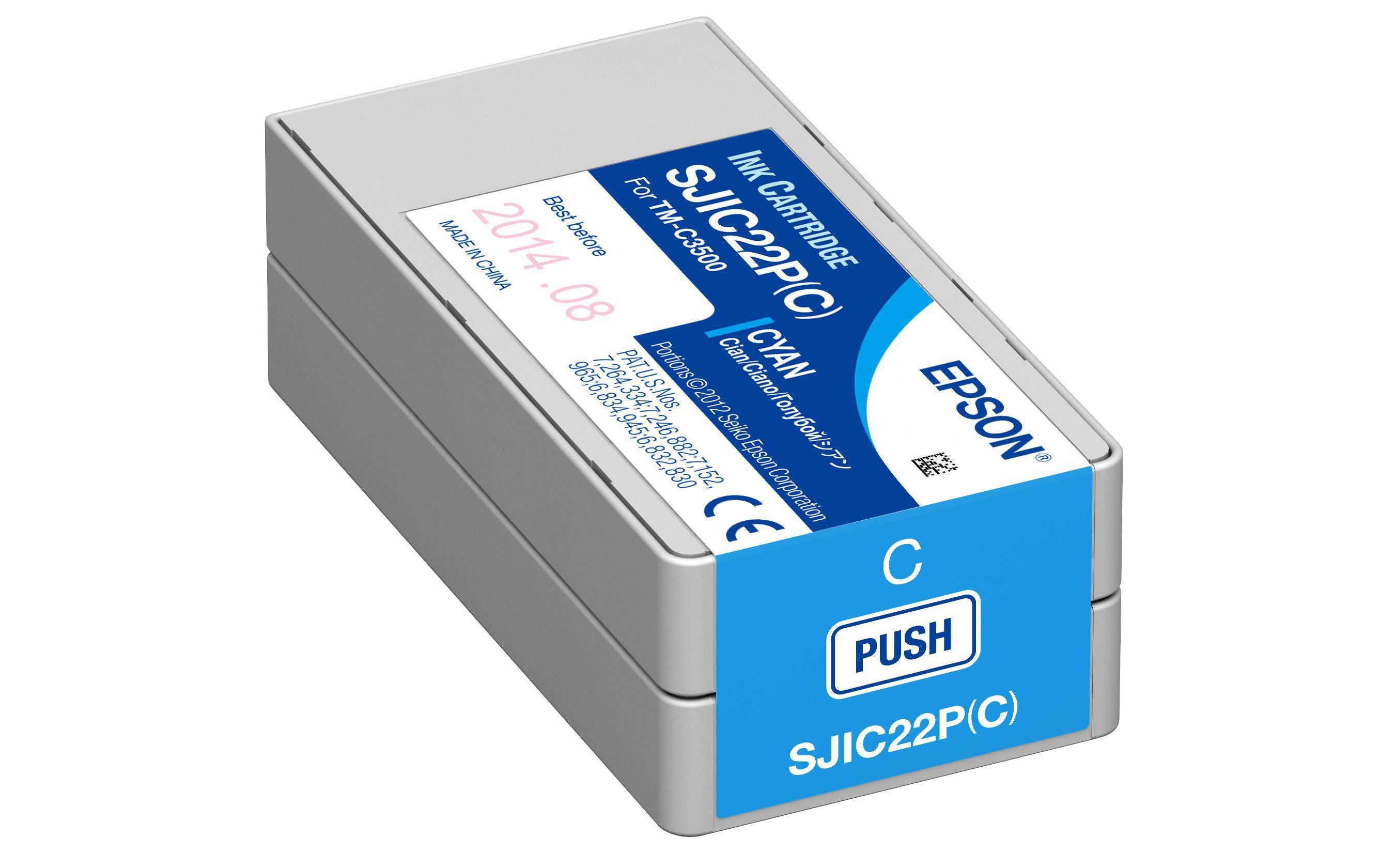 Epson Tintenpatrone SJIC22P cyan,