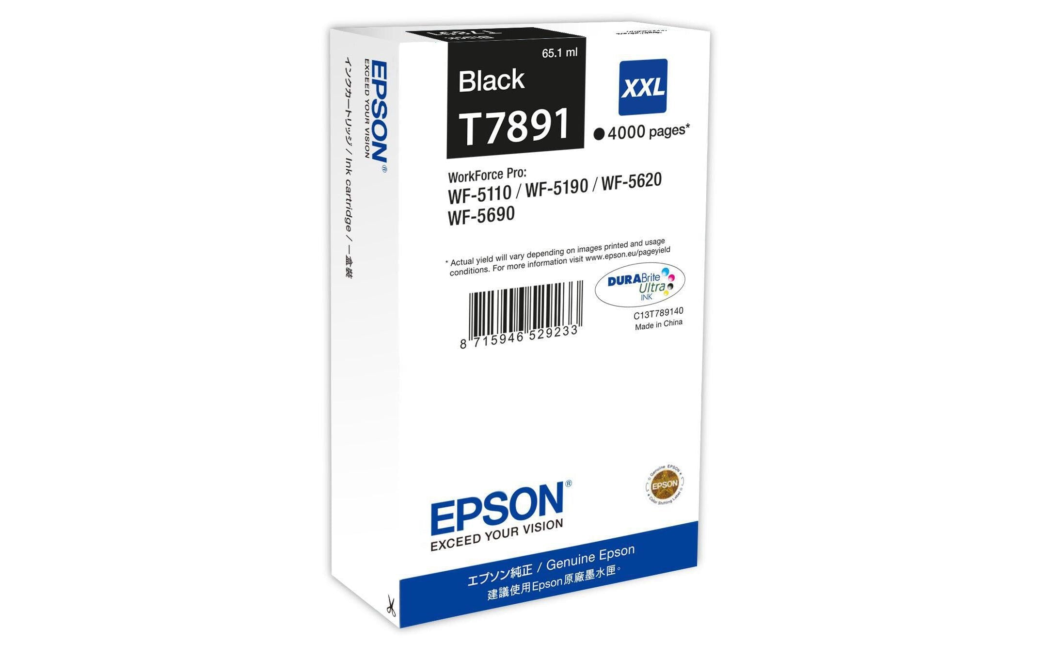 Tinte Epson T789140 XXL, schwarz, 4000 S.