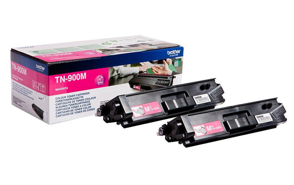 Toner Duo zu Brother TN900M, 2x6000 Seiten