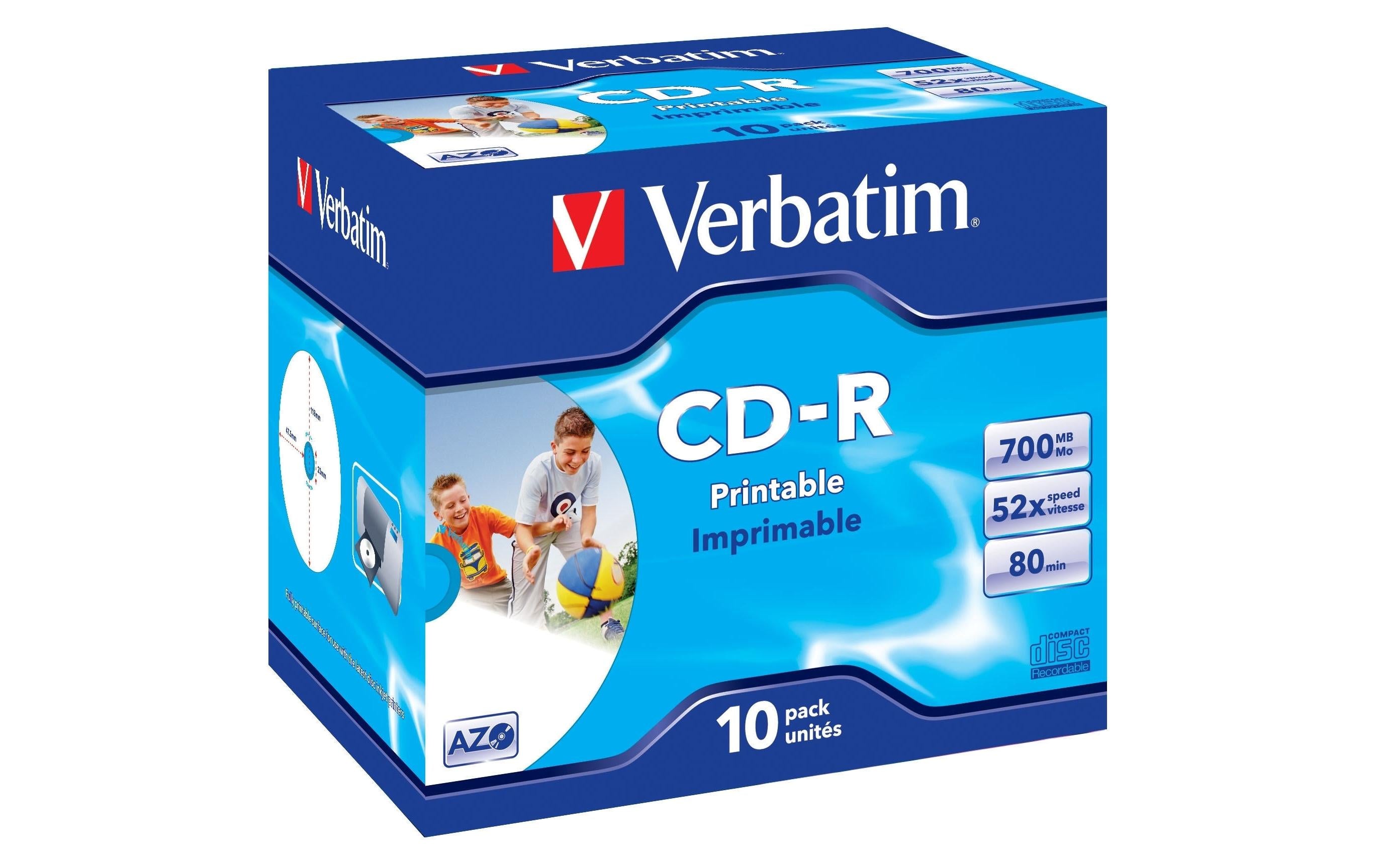 Verbatim CD-R 52x 80Min/700MB 10er Pack