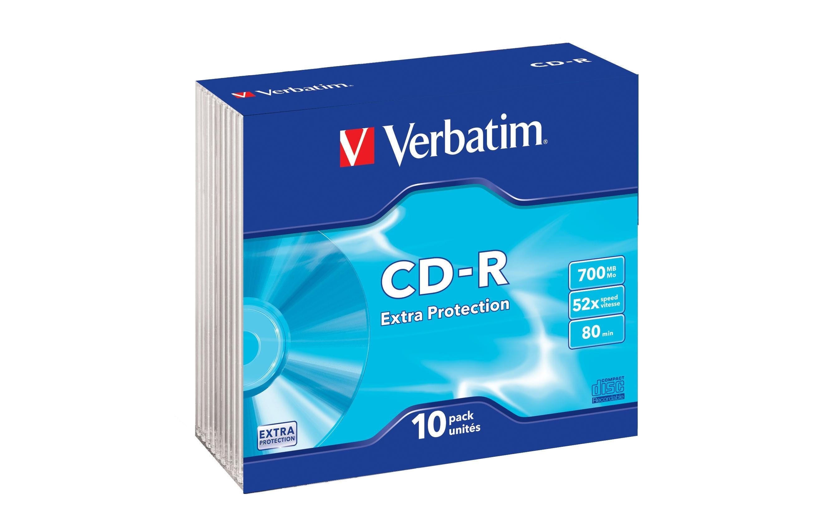 Verbatim CD-R 700MB10-Pack Slimcase