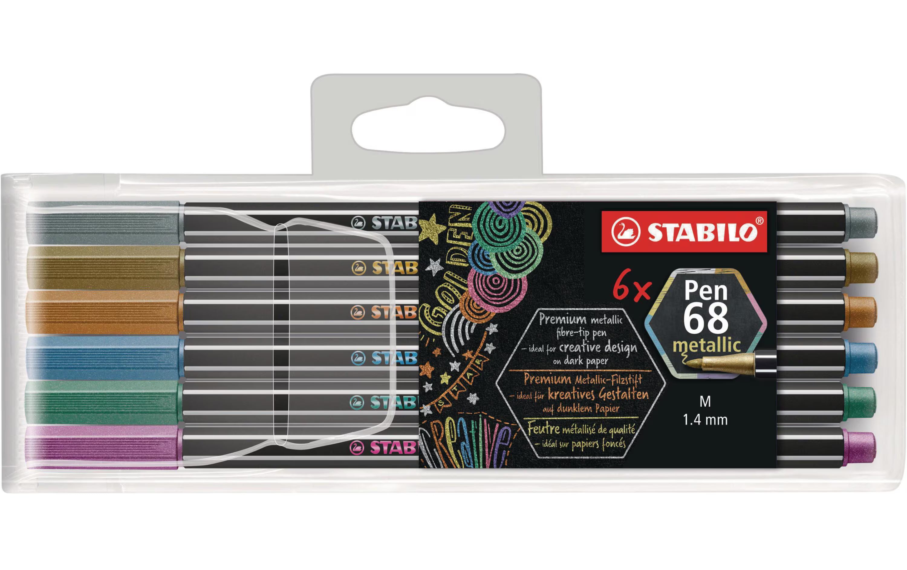Stabilo Pen68 Metallic 6er Set