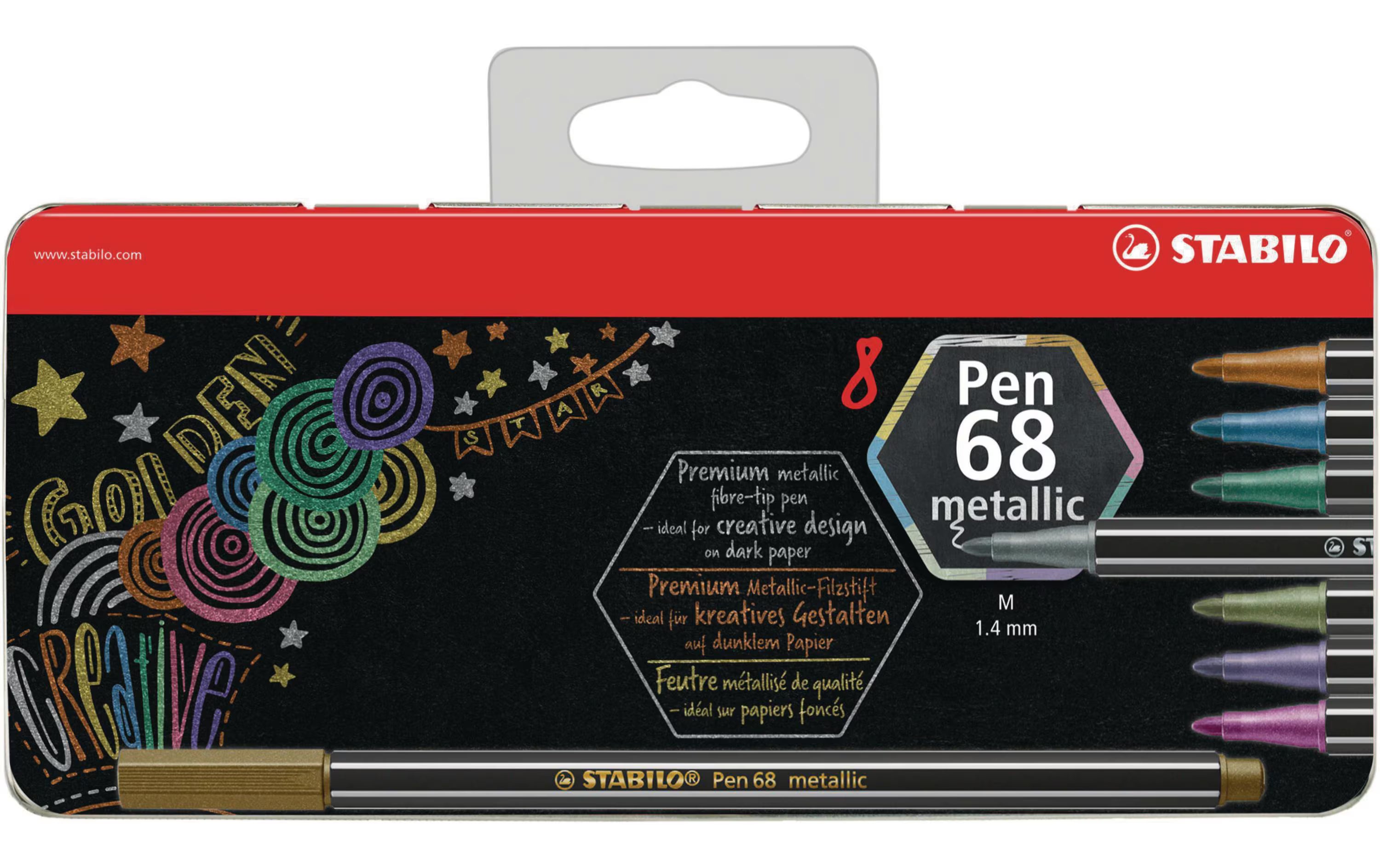 Stabilo Pen68 Metallic 8er Set