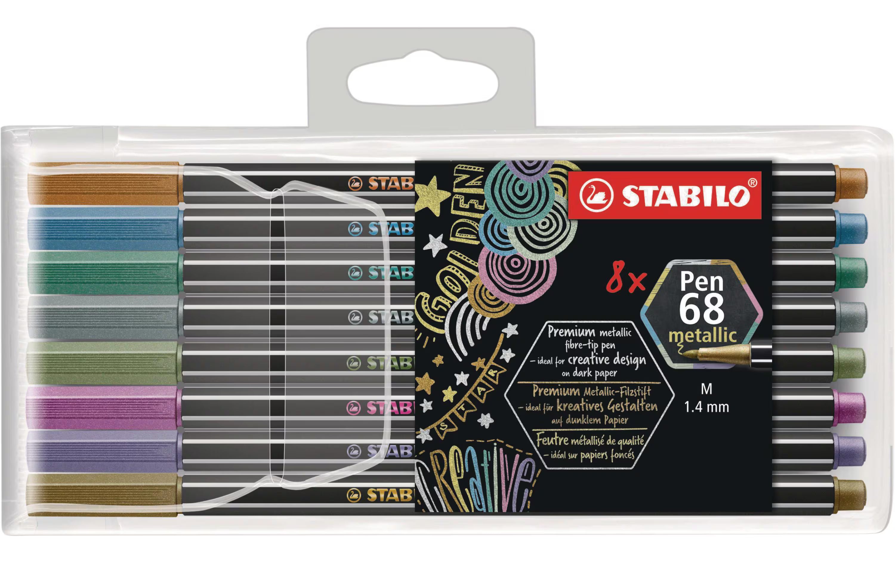 Stabilo Pen68 Metallic 8er Set