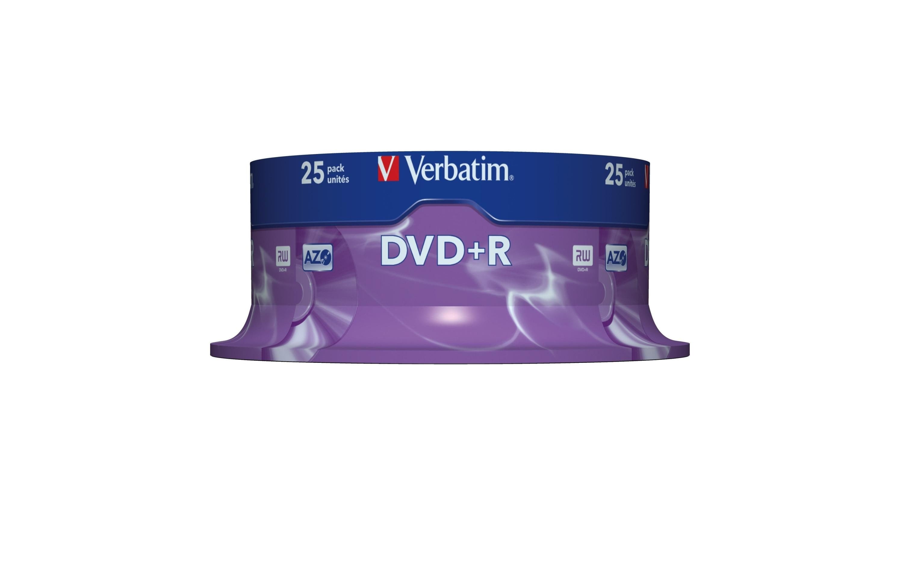 Verbatim DVD+R Medien 4.7GB,16x,25er Spind