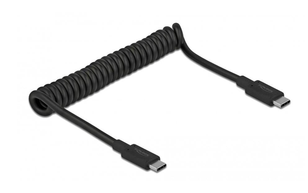 Delock USB3.1 Spiralkabel Typ-C 30-70cm