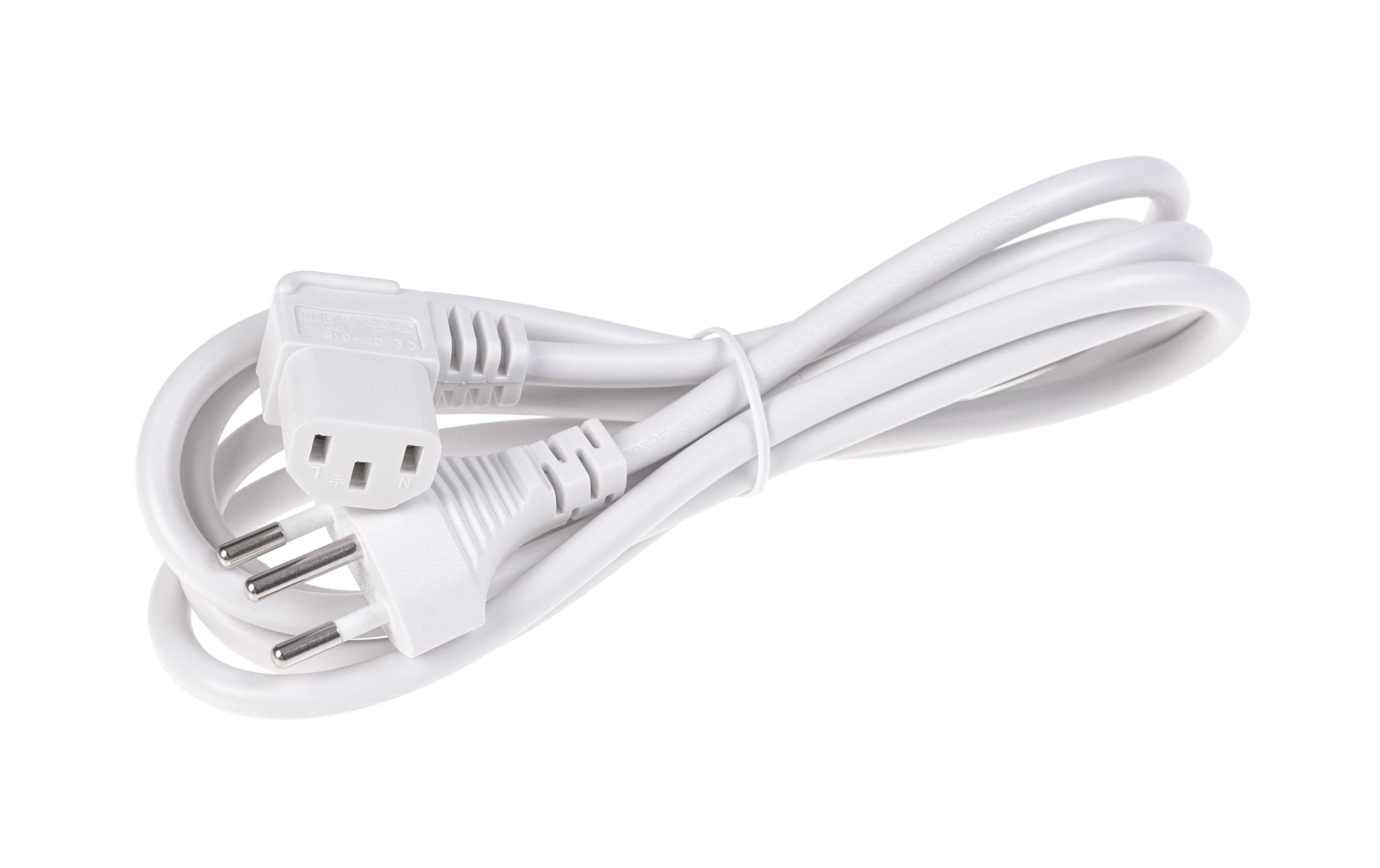 Netzkabel T12-C13 90 seitlich gewinkelt re