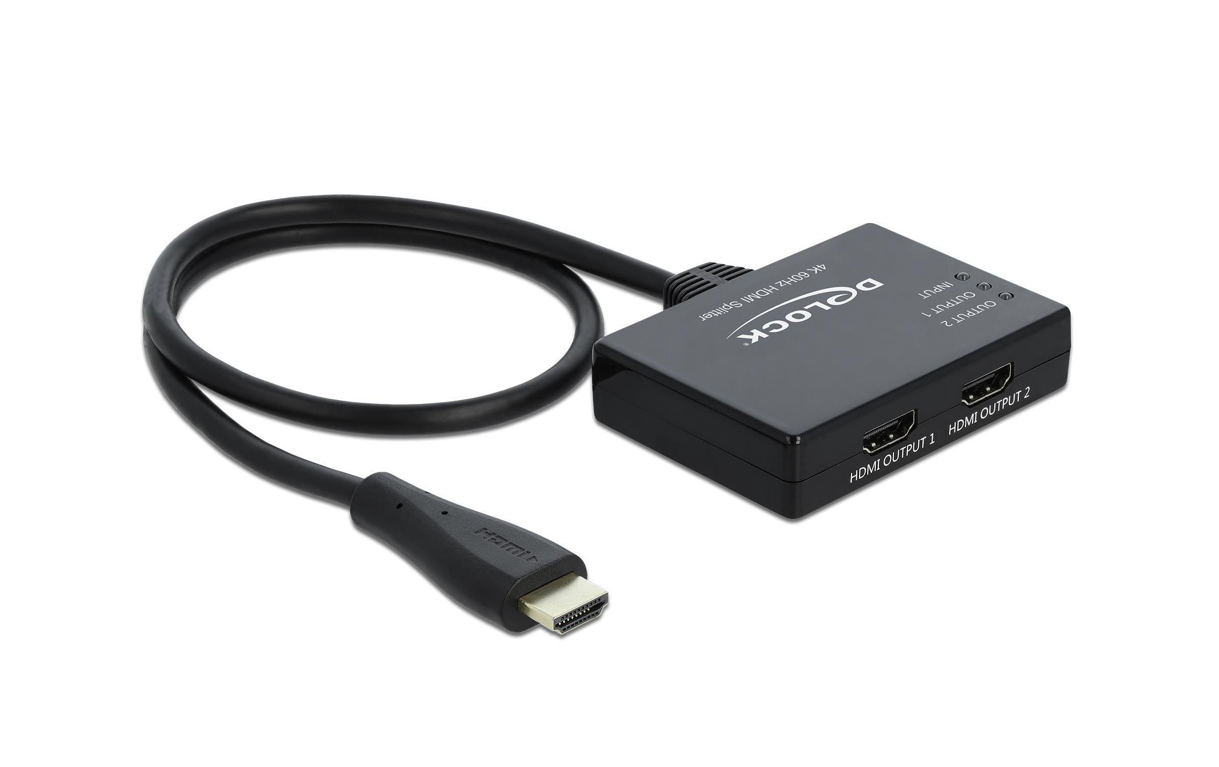 Delock Monitor Splitter, HDMI zu 2X HDMI
