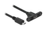 Delock USB2 Kabel MicroB: 25cm, zum Einbau