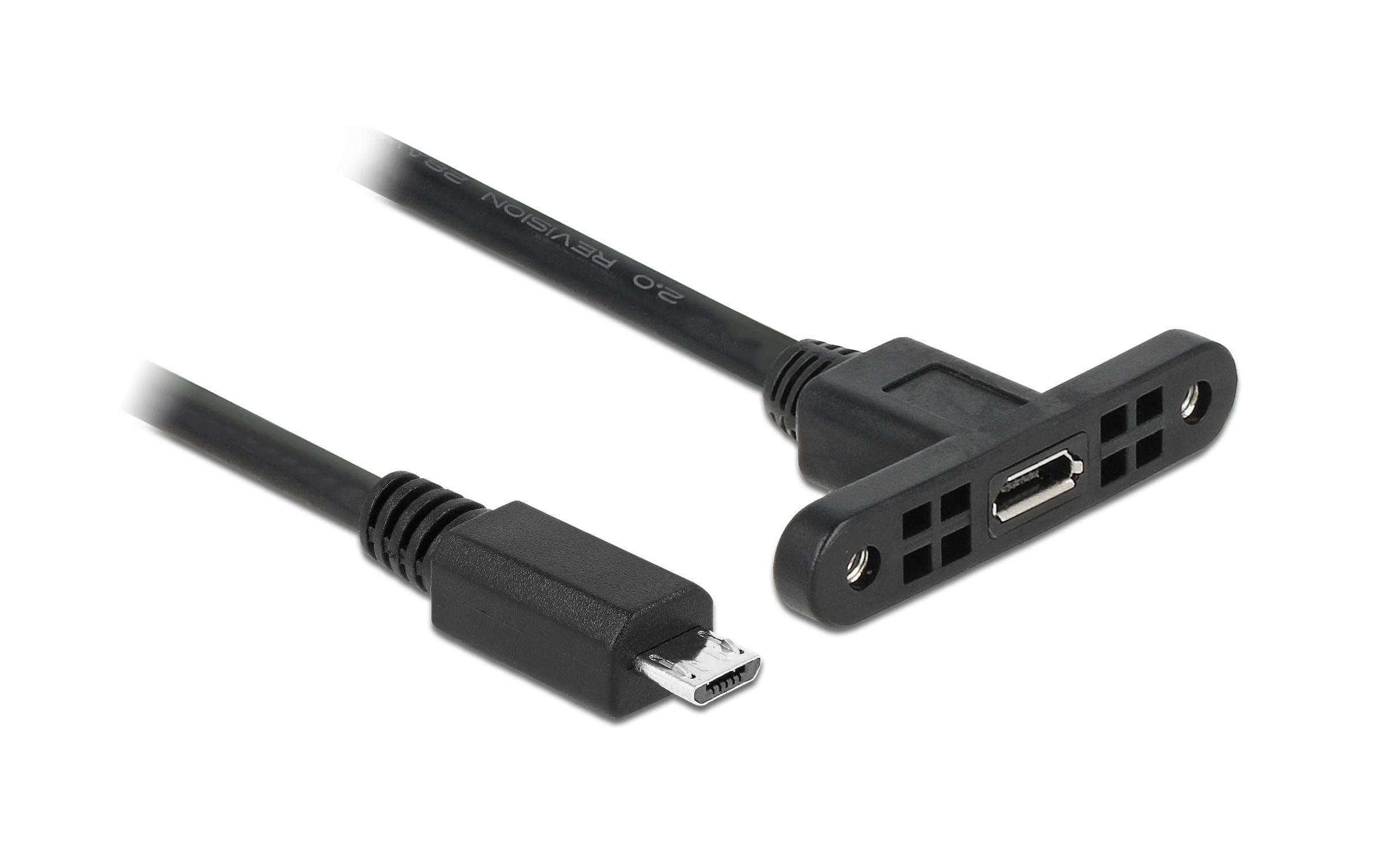 Delock USB2 Kabel MicroB: 25cm, zum Einbau