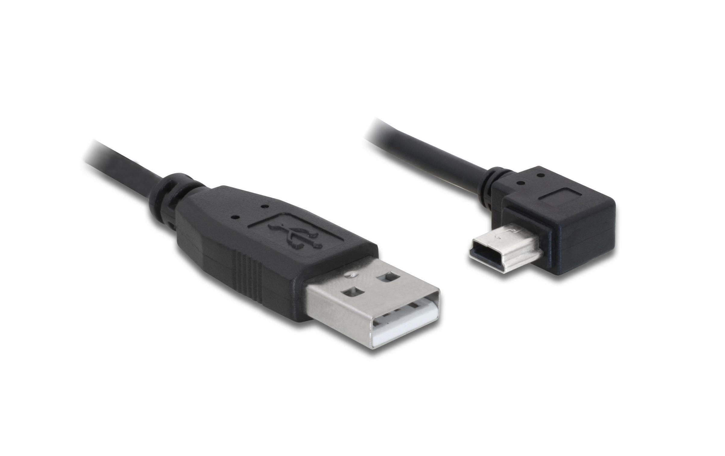 Delock USB2 Kabel A-MiniB gewinkelt, 5m