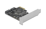 Delock 2 Port SATA PCI Express Karte