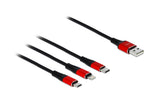 Delock USB2.0-Ladekabel 3 in 1, 1m