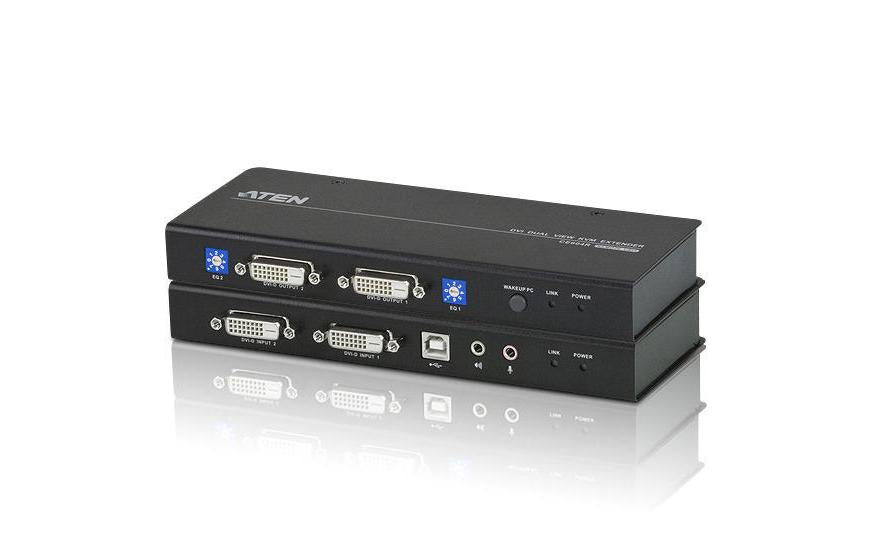 Aten CE604: KVM-Extender, DVI/USB Dual View
