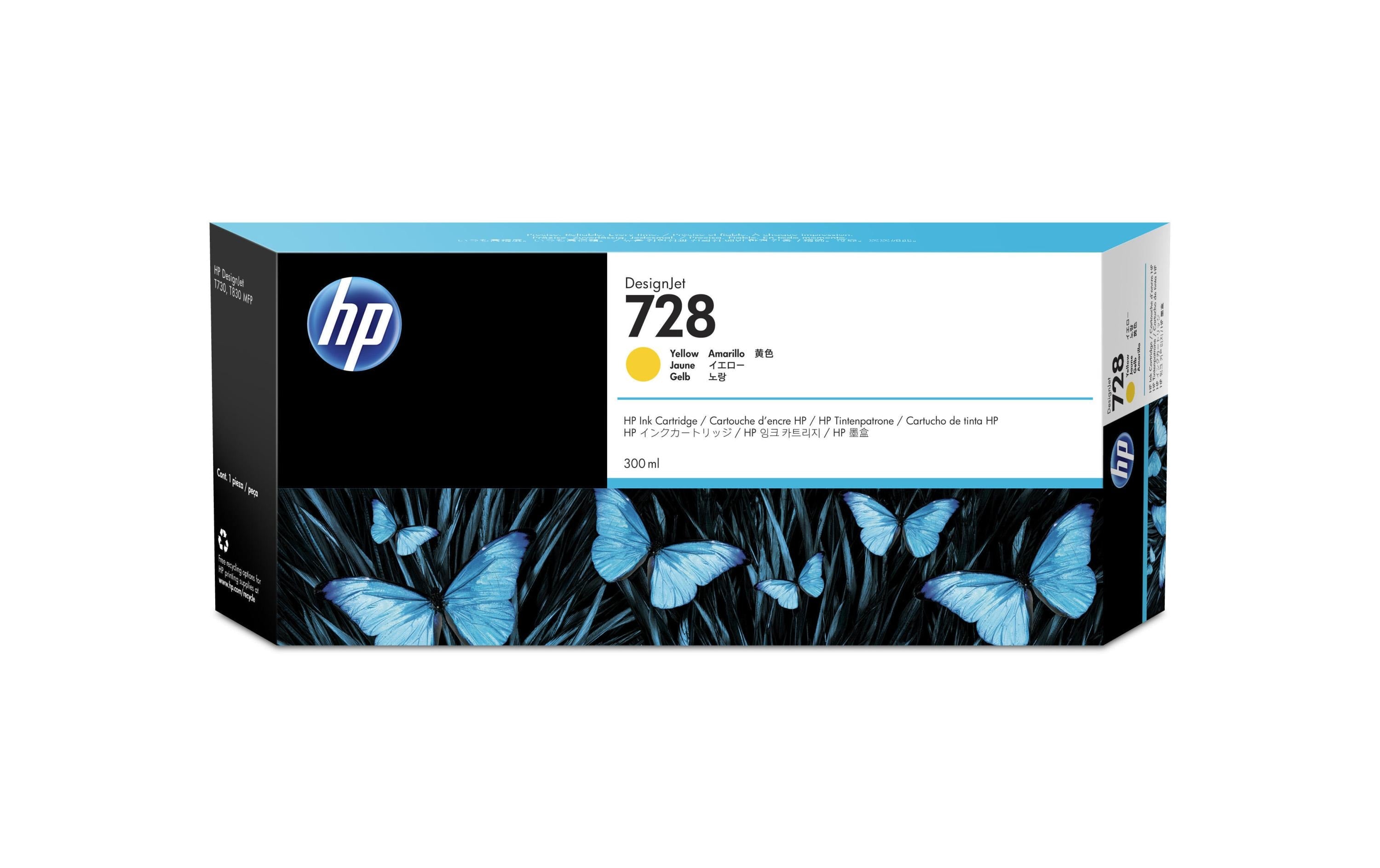 HP, Tinte Nr. 728 (F9K15A) Yellow
