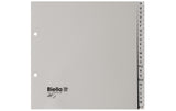Biella Register A-Z, 24-teilig teildeckend