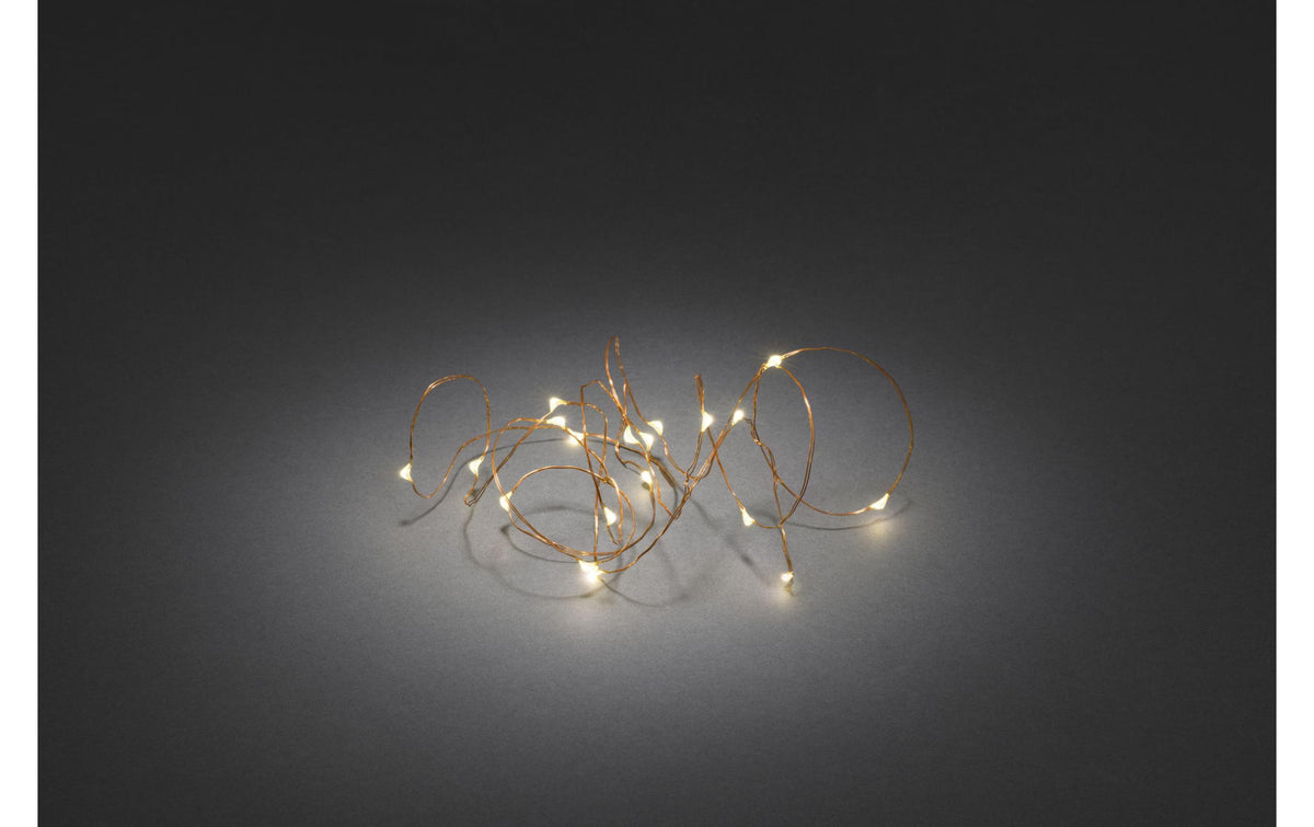 Konstsmide LK Micro LED, 20 LED, Kupfer