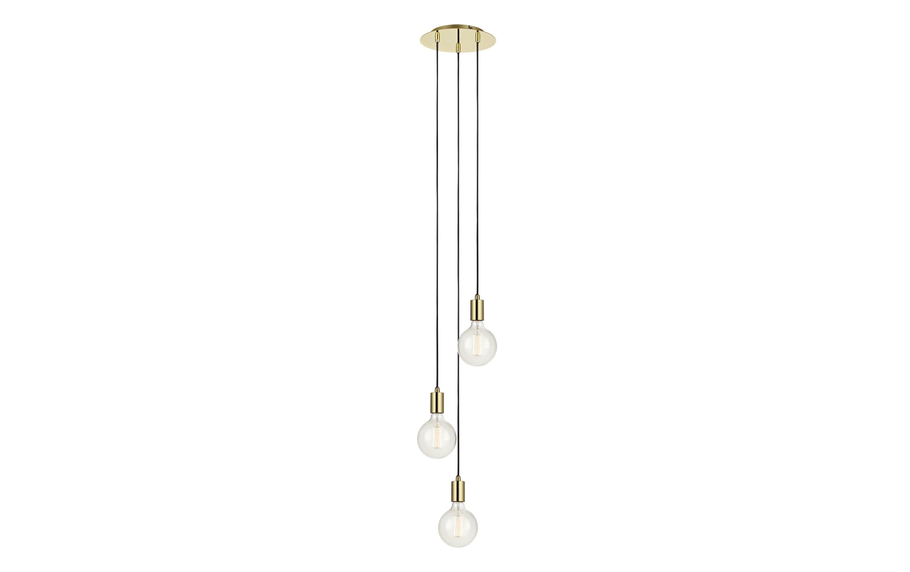 MARKSLOJD Sky 3L Pendelleuchte Rund Messing