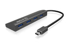 ICY BOX IB-AC6405-C, grau, 4x USB3.0 Hub,