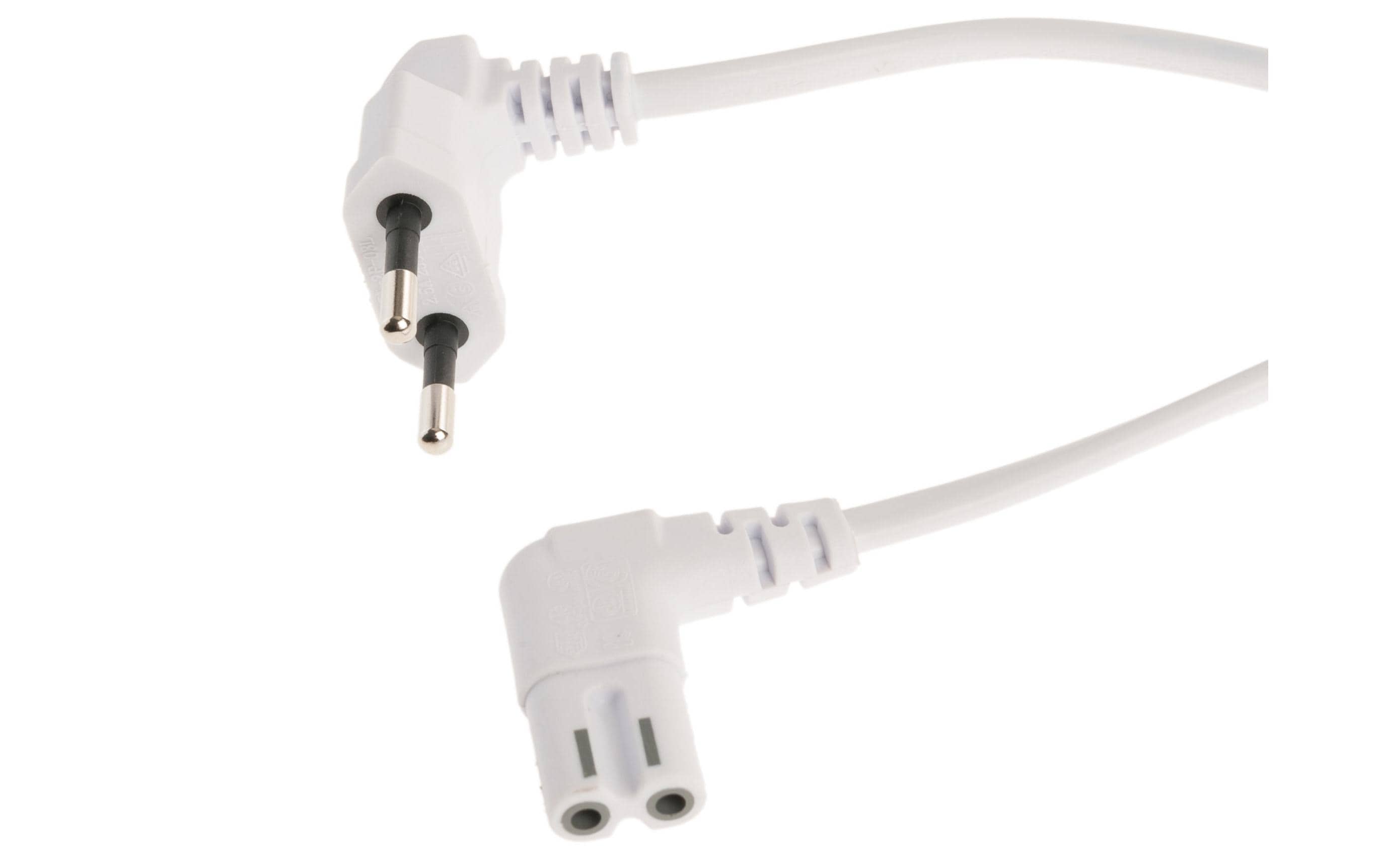 Netzkabel Euro T26 - C7, 2 m weiss