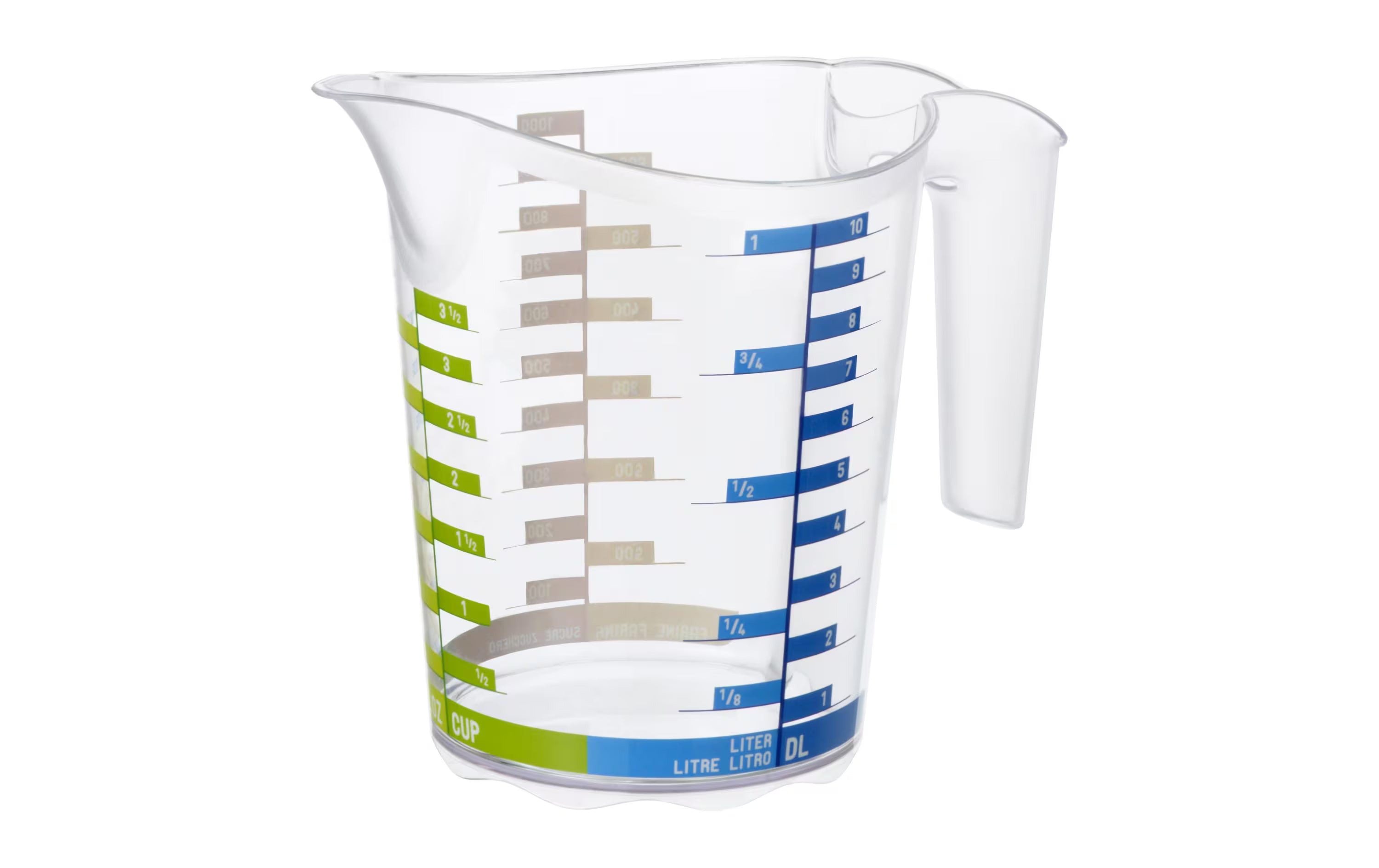 Rotho Messbecher Domino Dekor 1.0 L