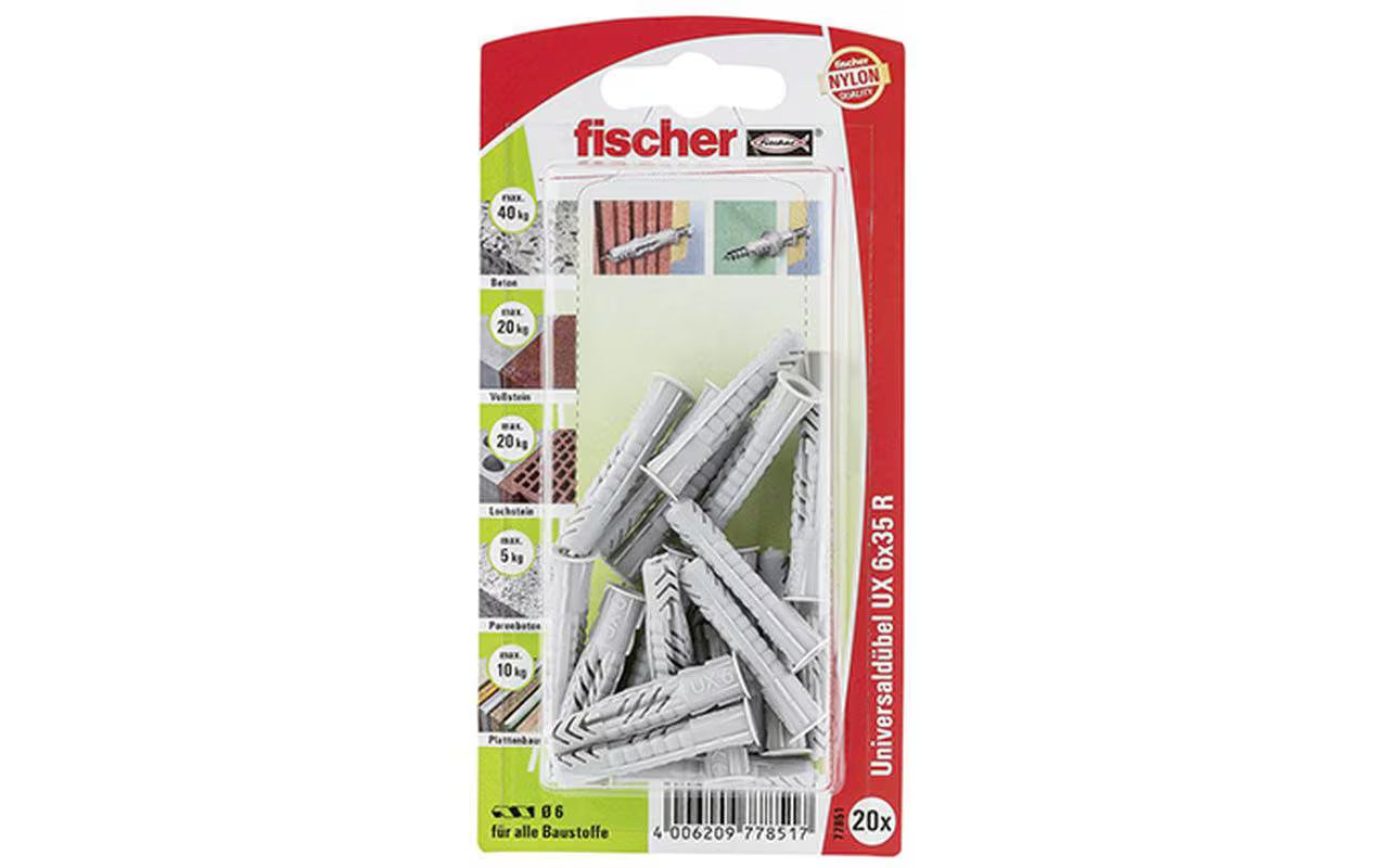 Fischer90868 Unidübel UX 6X35 R NV