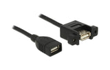 Delock, USB 2.0-Einbaukabel USB A - USB A