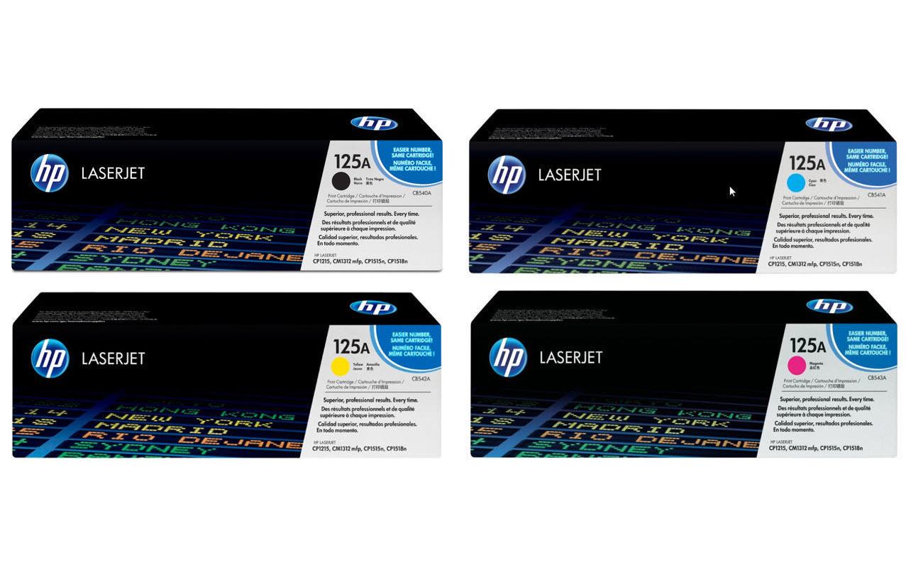 HP, Rainbow Kit Nr. 125A (CB540A-CB543A) BL