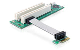 Delock PCI-E Riser, x1 zu 2x32+Floppy 4pin