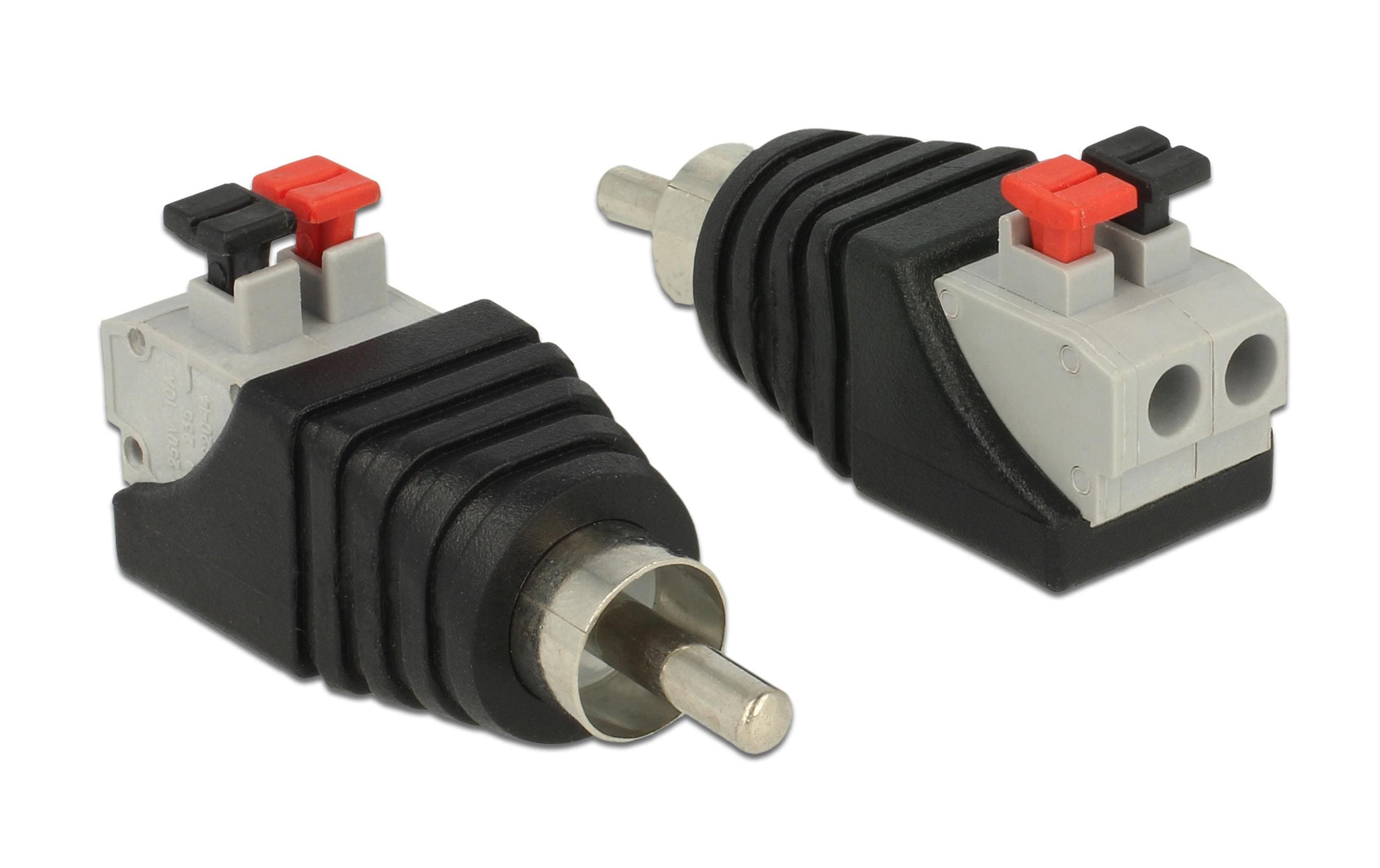 Delock Terminalblock RCA/Chinch Stecker