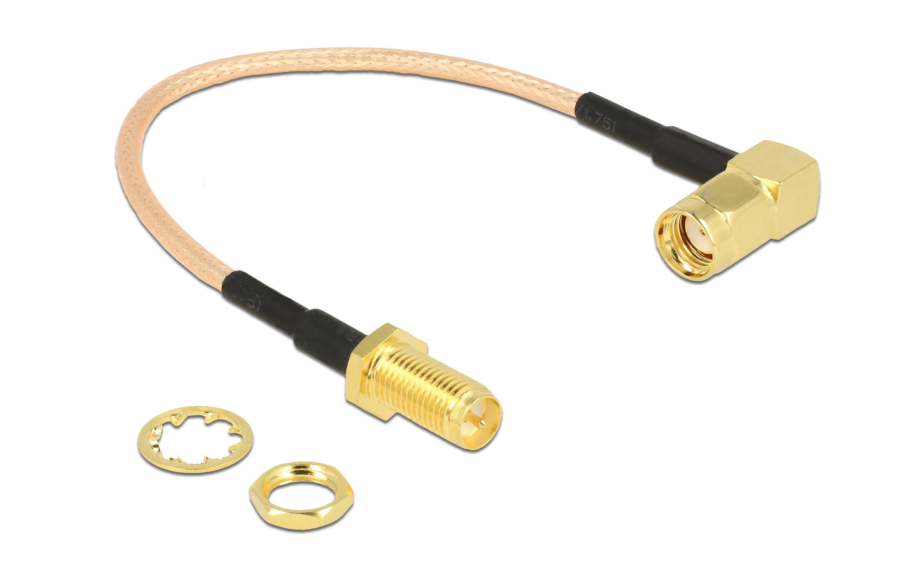 Delock RP-SMA Buchse zu RP-SMA-ST 16cm e
