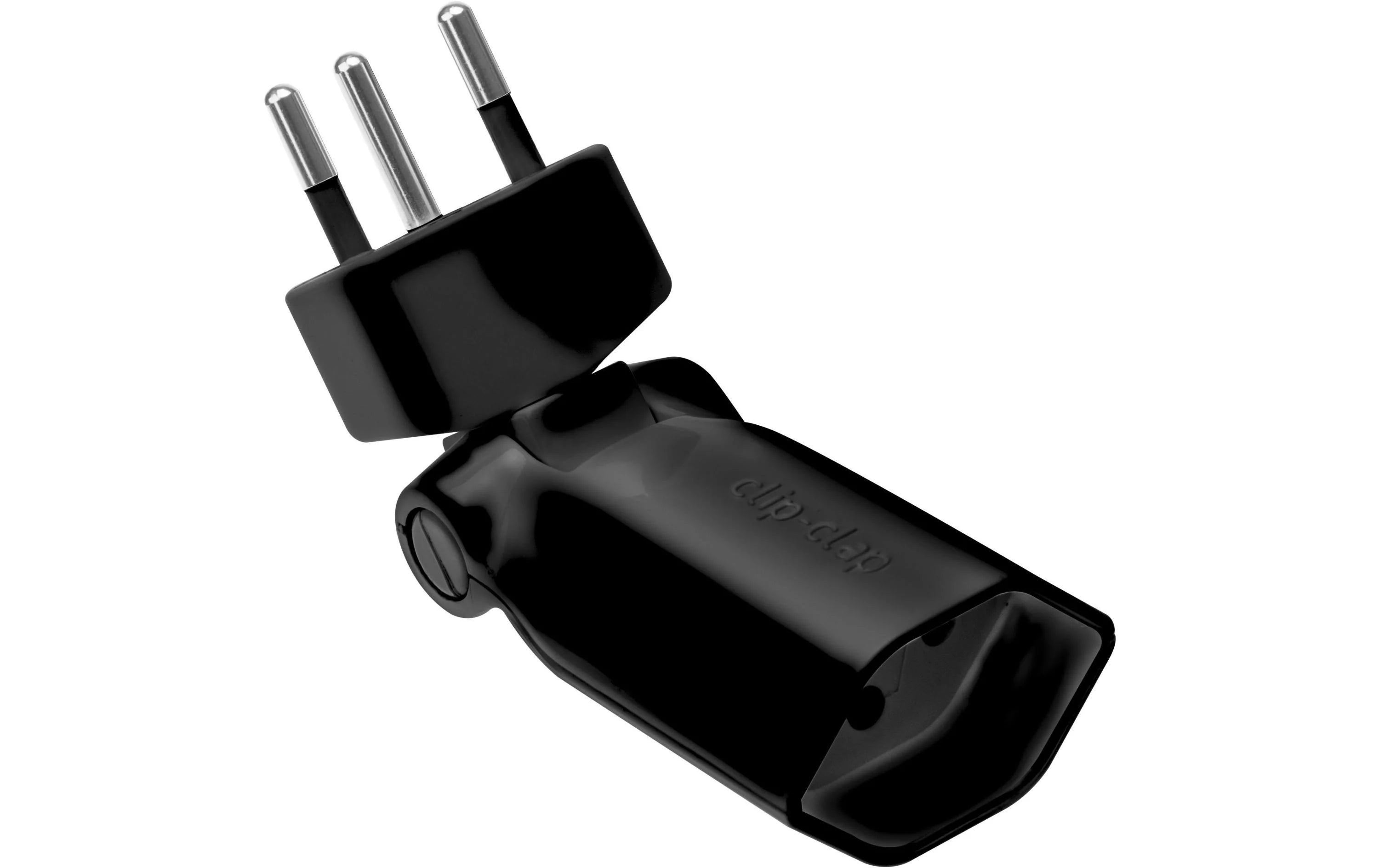 Abzweigstecker Clip-Clap 1xTyp13, schwarz