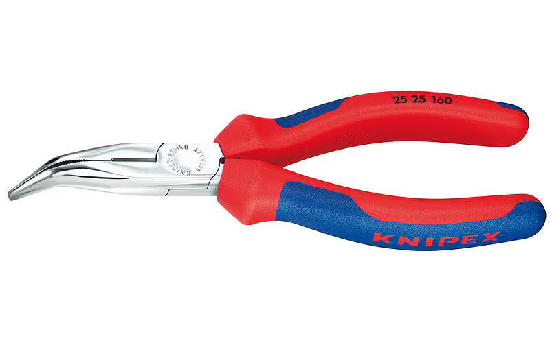 Knipex Flachrundzange mit Schneide 160 mm