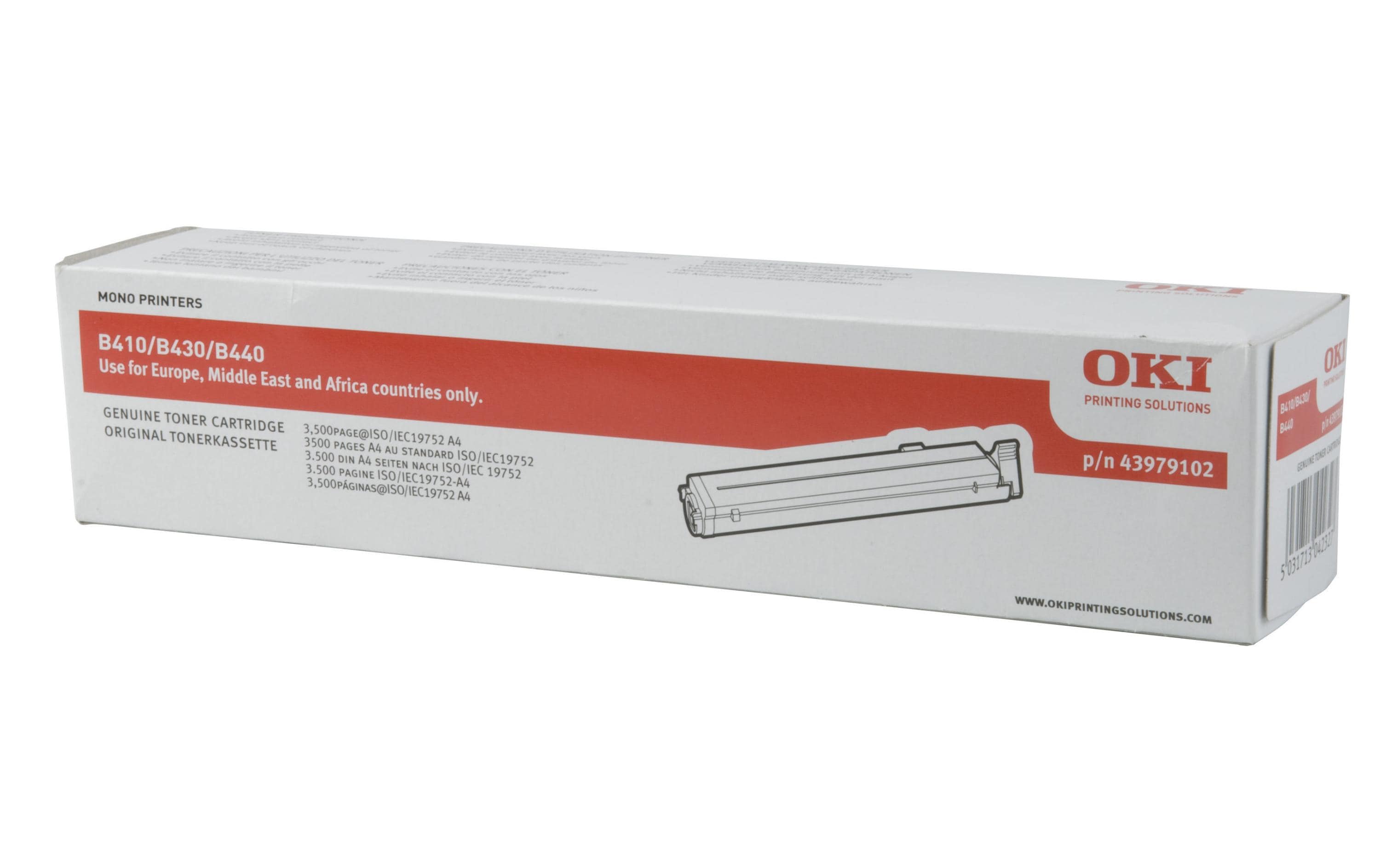 OKI Toner 43979102, schwarz,zu B410/430/440