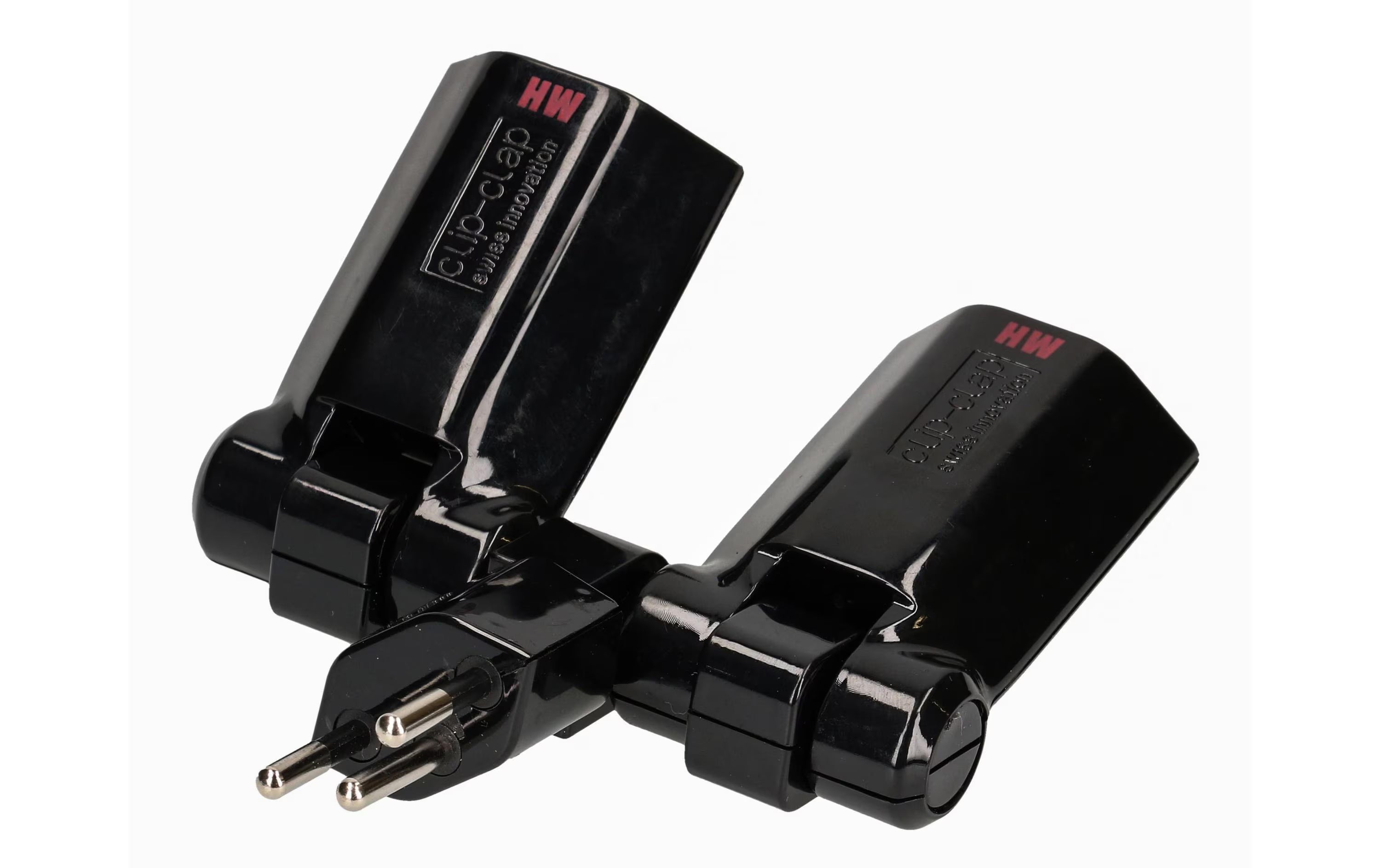 Abzweigstecker Clip-Clap 2xTyp13, schwarz