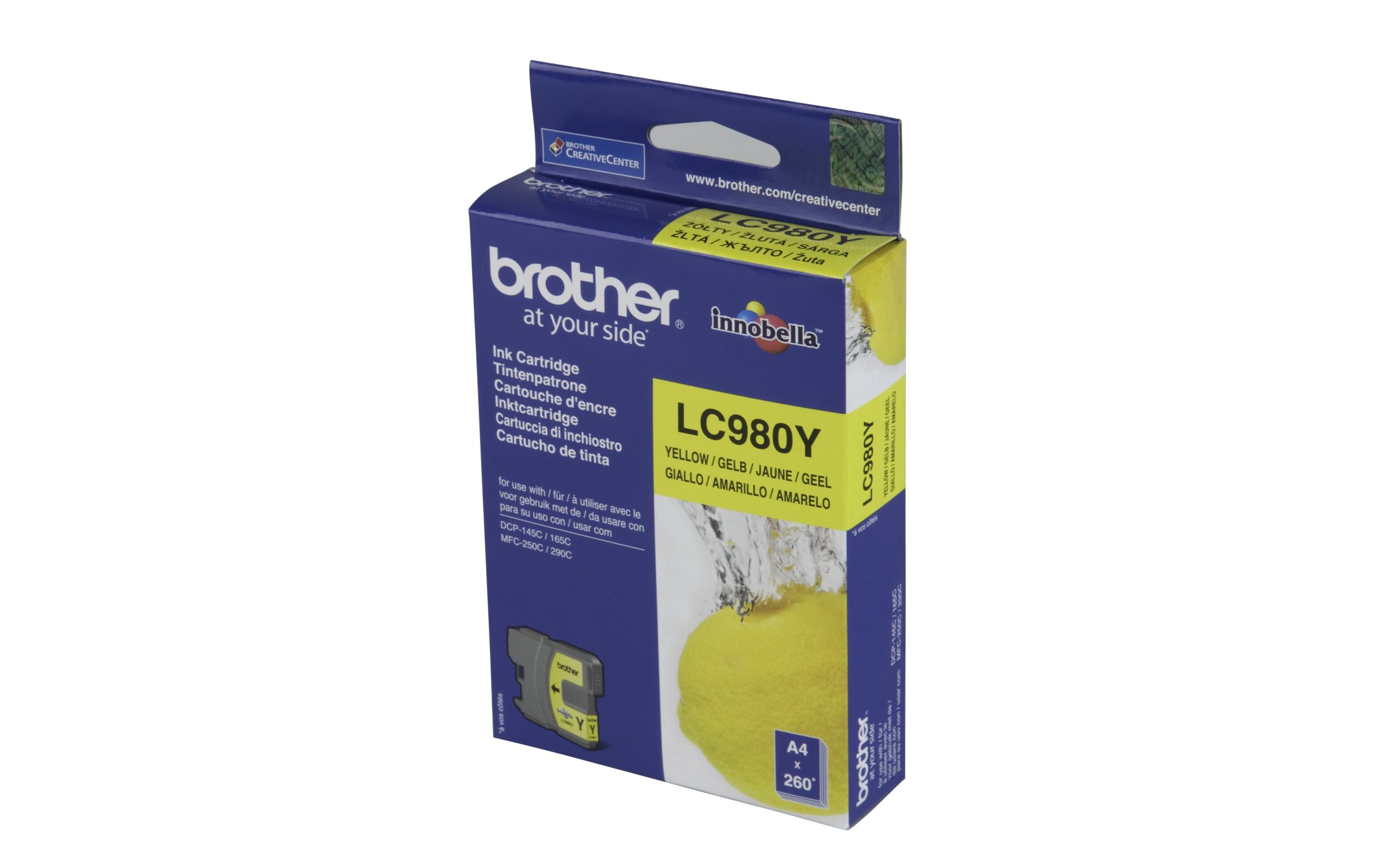 Tinte Brother LC-980Y zu 165C/290C