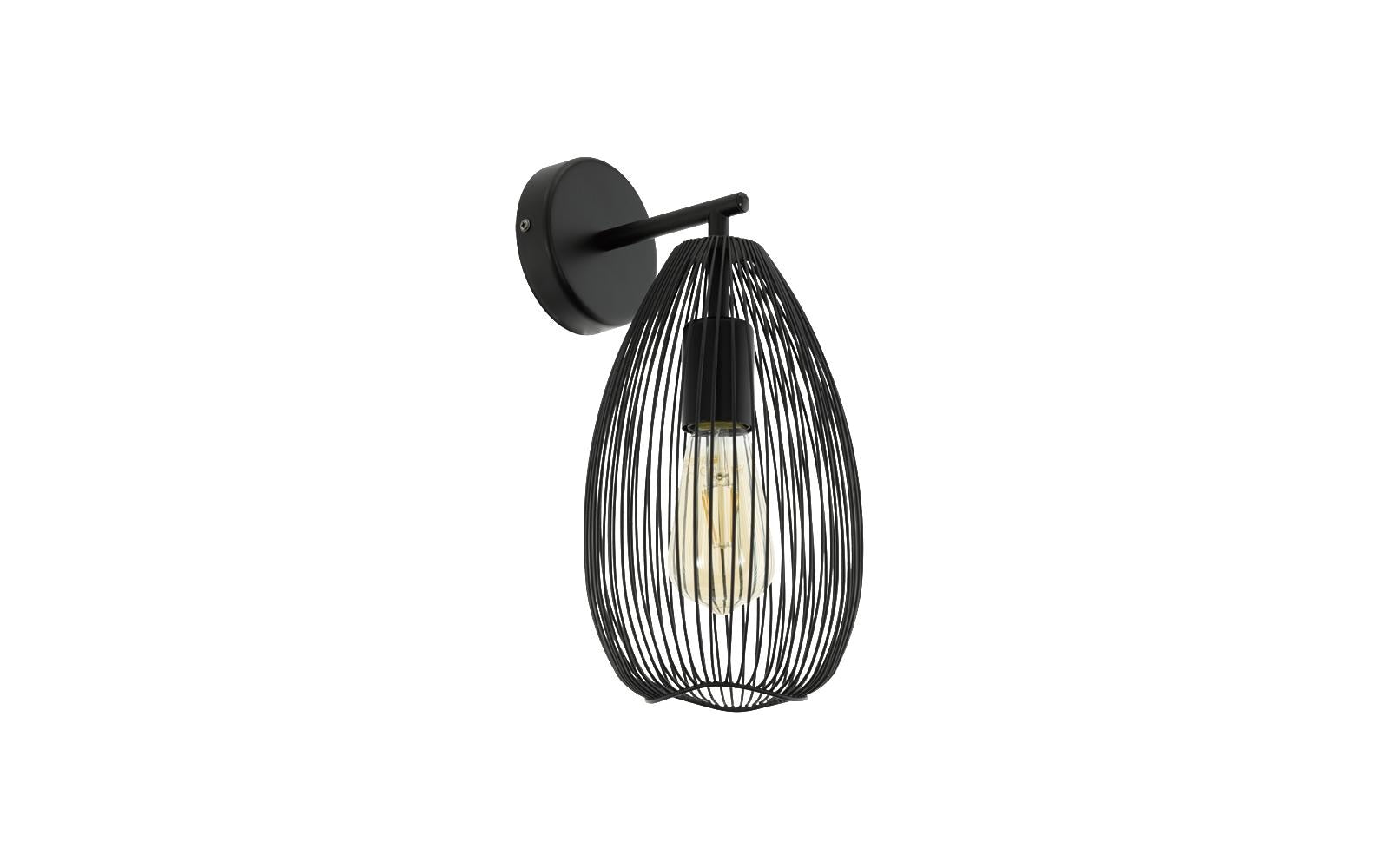 EGLO CLEVEDON Wandleuchte schwarz