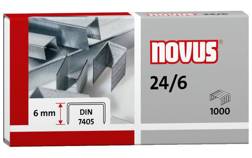 NOVUS 24/6 Heftklammern 1000 Klammern