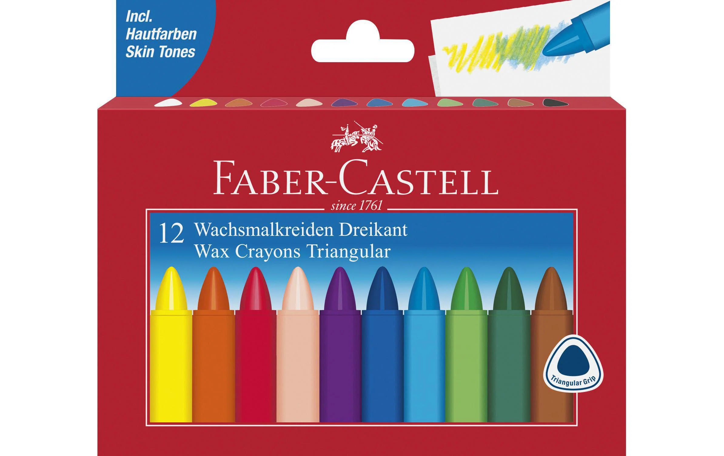 Faber-Castell, Wachsmalstifte Mehrfarbig, 1