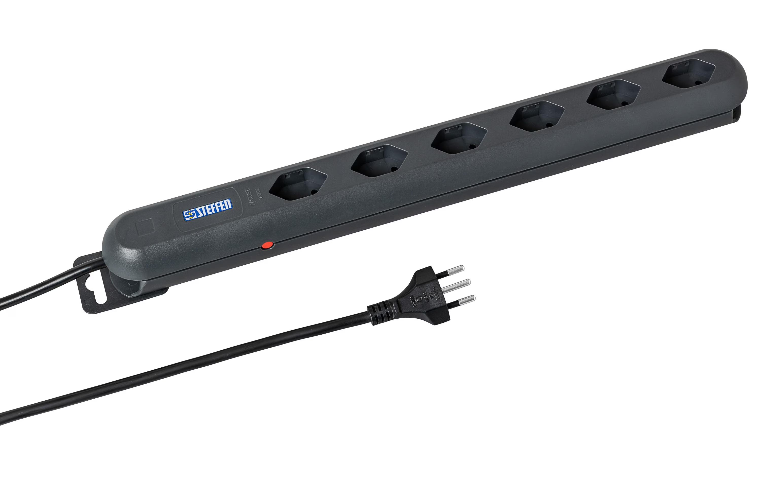 STEFFEN Steckdosenleiste STEBA LINEA PLUS 6