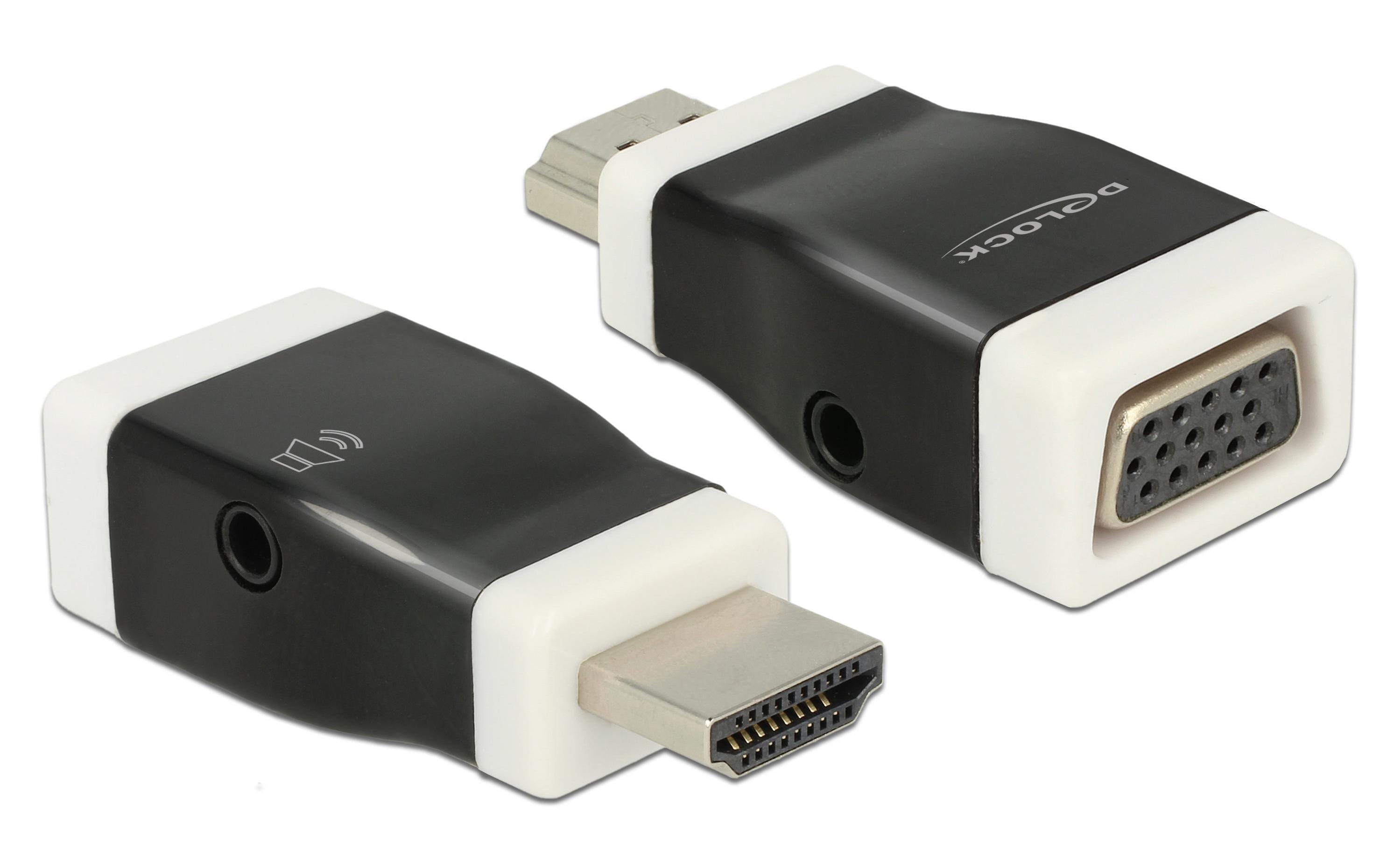 Monitoradapter HDMI-A zu VGA mit Audio