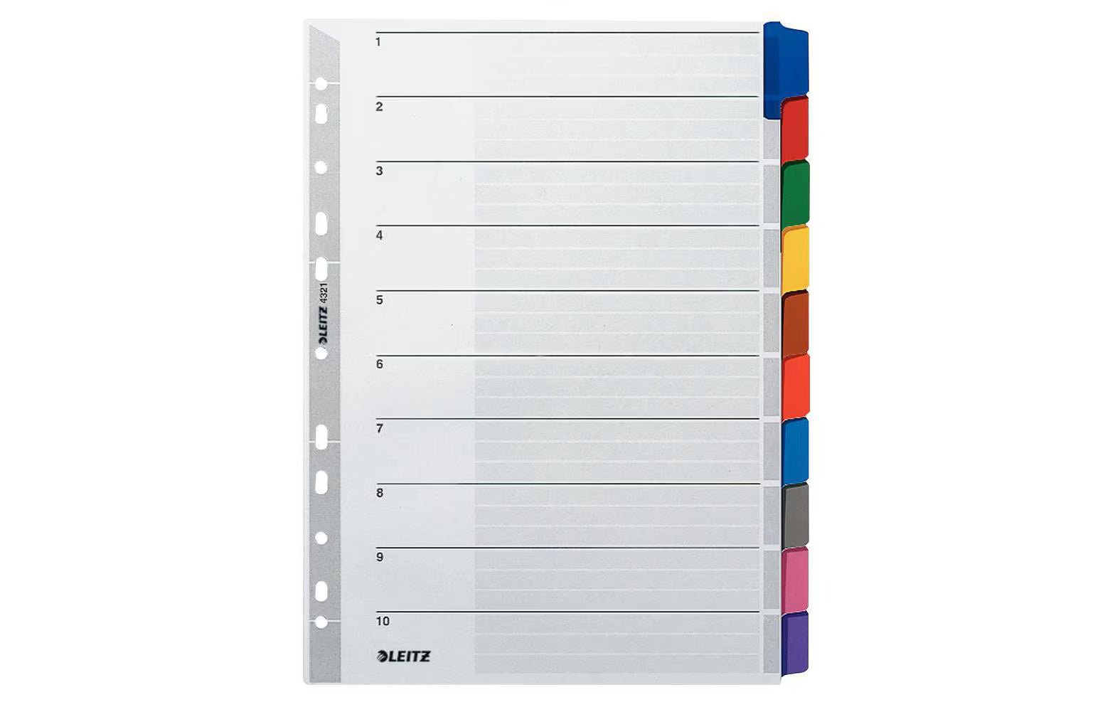 LeitzRegister blanko A4 Karton