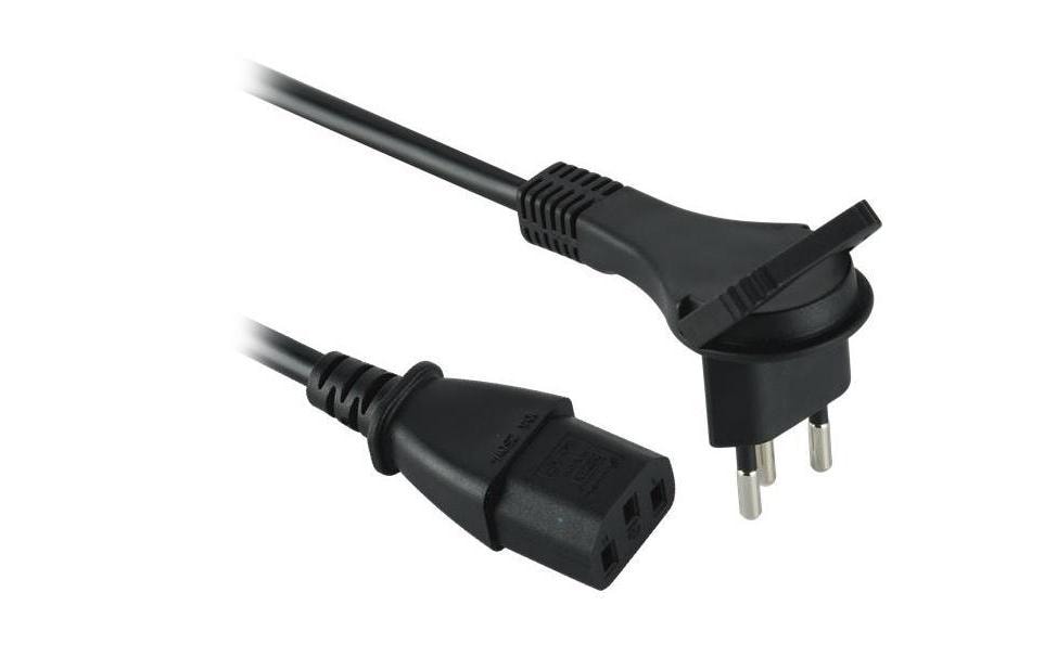 Netzkabel T12 90 gewinkelt nach unten - C13