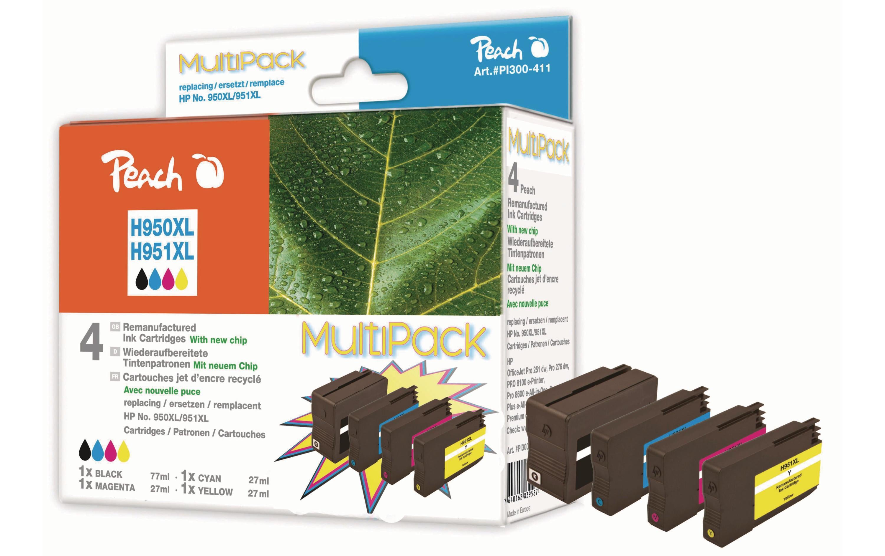 Peach Tinte Combi Pack HP Nr. 951XL