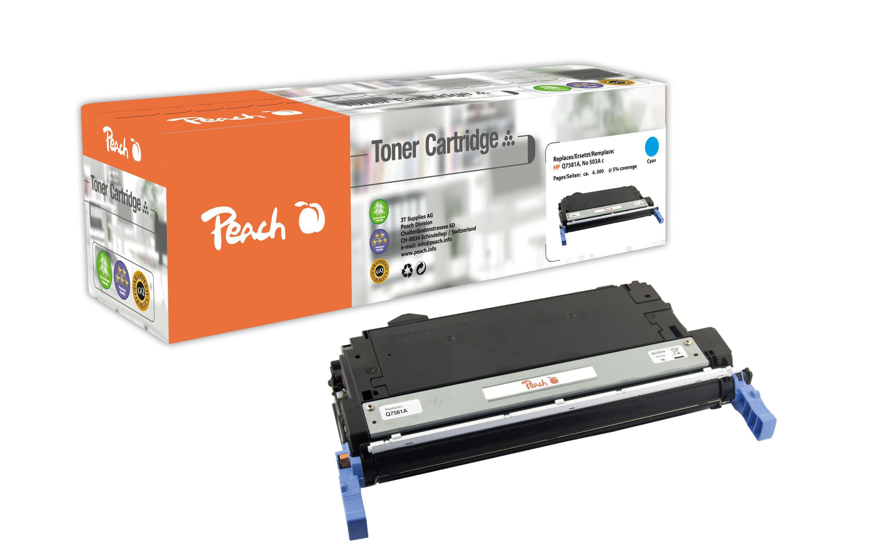 Peach Toner HP Nr. 503A (Q7581A)