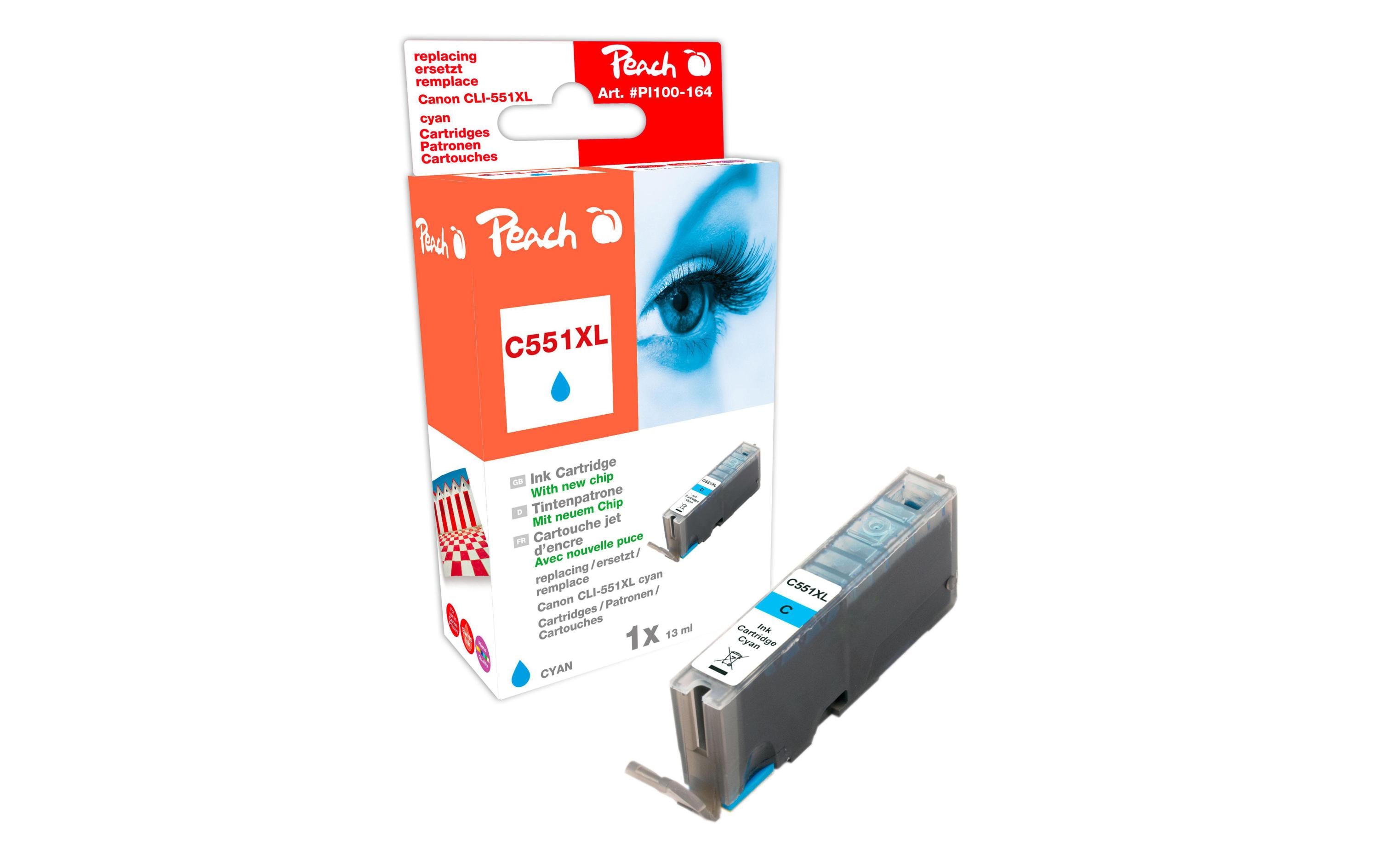 Peach Tinte Canon CLI-551c cyan