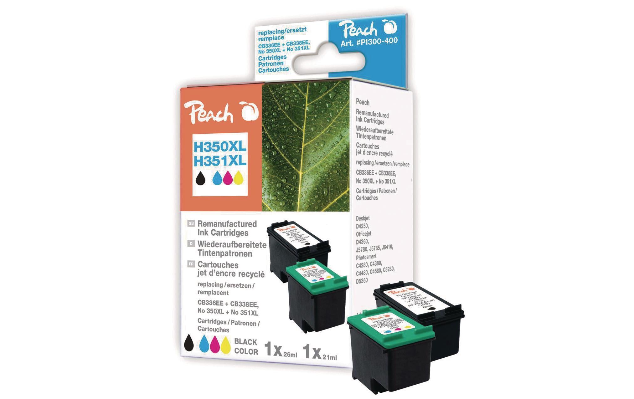 Peach Tinte HP CB336EE+CB338EE Nr. 350XL
