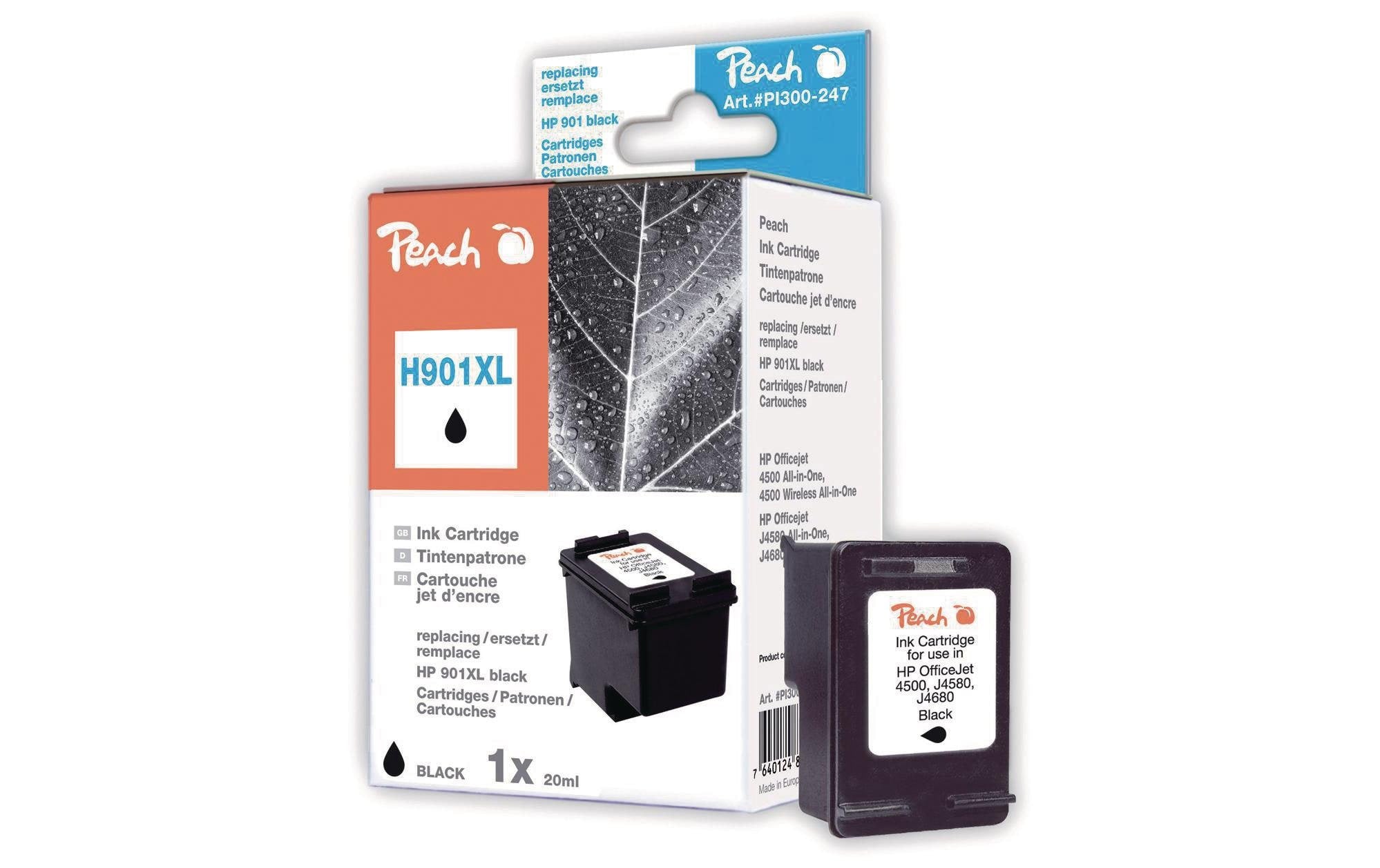 Peach Tinte HP CC654AE Nr. 901XL black